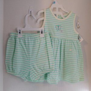 Vtg Baby B’Gosh Tide Label 18m Dress & Pantalo